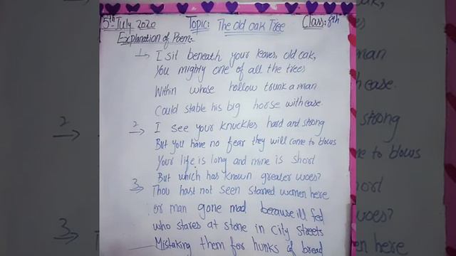 Class 8th,Topic,The Old oak Tree(Explanation of first three stanzas) смотреть онлайн
