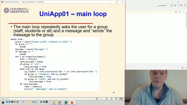 OO Python 01-4: Introduction - Uni app example смотреть онлайн
