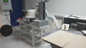 Обработка кромки мраморной мойки на станке ИНЛЕВ