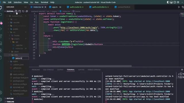 JWT Authentication and Authorization Flow with Zustand for absolute beginners смотреть онлайн