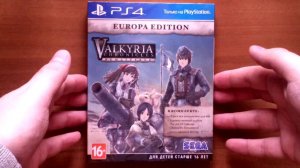 Распаковка игры Valkyria Chronicles Remastered для PS4