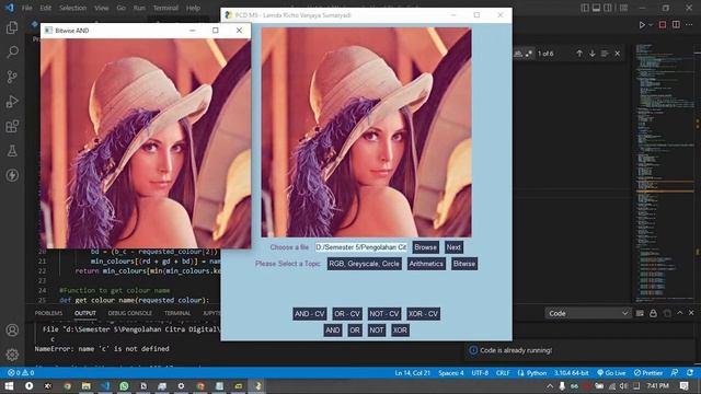 DEMO - Aplikasi Image Processing (Brightness Arithmetics & Bitwise) Menggunakan Python Pysimplegui смотреть онлайн