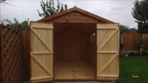 12 x 8 apex garden shed with double doors