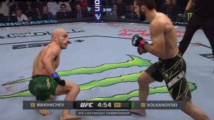 Махачев VS Волкановски (полный бой 12 февраля). Смотреть полный бой онлайн. UFC победа Махачева