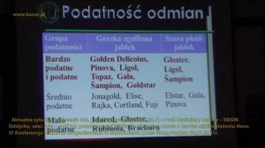 Jak przechowywać jabłka do sierpnia (cz.1) Prof. Kazimierz Tomala