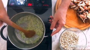 Блюдо из перловки с грибами шиитаке | Постный рецепт