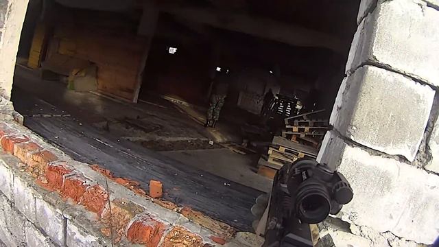 Зимние игры (страйкбол геймплей CQB)