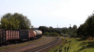 Тепловозы 2М62У-0051 и М62УК-3102 на перегоне Чепино/Витебск