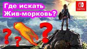 Где искать Жив морковь. The Legend of Zelda Breath of the Wild. Nintendo Switch