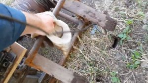 Самодельная электрическая лебедка для пахоты.