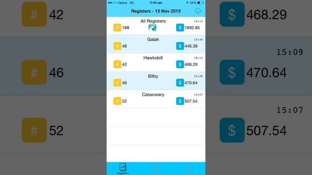 Changing order of Registers or Products