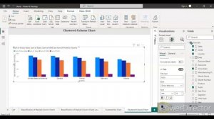 How to create Clustered Column Chart in Power BI