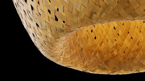 Процесс моделирования плетёной лампы