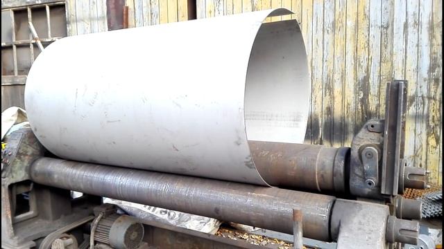 Изготовление обечайки из нержавейки толщиной 3 мм. смотреть онлайн
