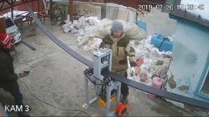 Изготовление 7 арок трубогибом из профтрубы 20*20*2 Dahua hdcvi 2 mp