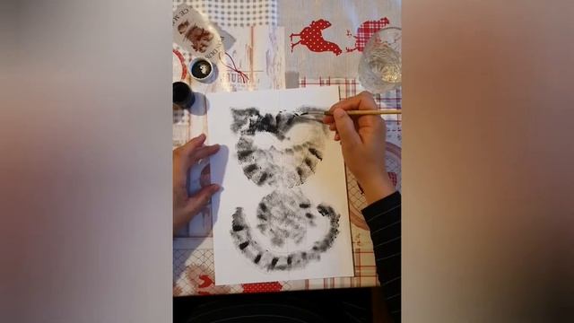 "Кошечка" нетрадиционное рисование смотреть онлайн