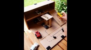 Гараж из картона своими руками