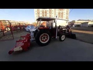 Полноприводный трактор YANMAR с куном Видео обзор