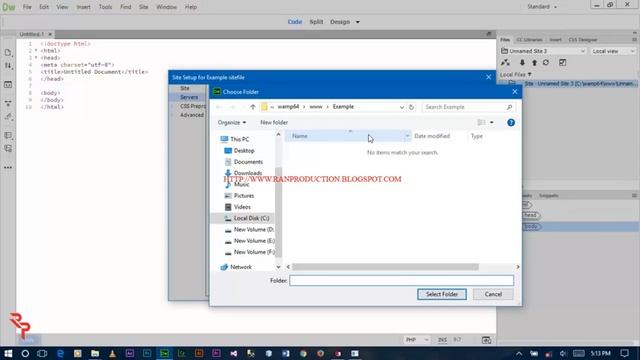 How to Define Your Site and Localhost Testing Server in Dreamweaver CC?