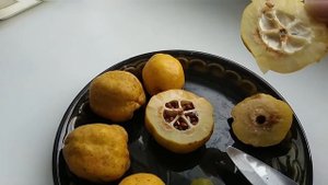 Айва японская: режем и сушим