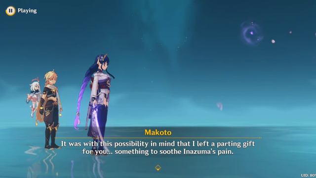 Raiden Makoto Farewell Cutscene (Genshin Impact 2.5)