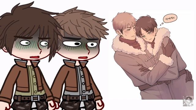 Aot react to ships AOTSNK  - ?ℂ??ℝ??ℕ -  canon ships