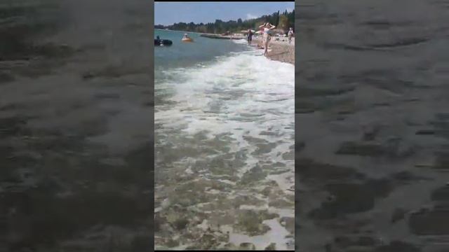 30 сентября Центральный пляж Новый Афон путешествие по Абхазии
