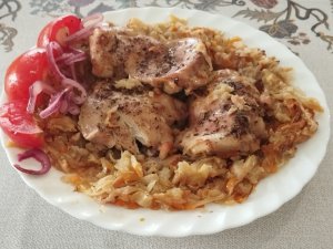 Самый вкусный рецепт КАПУСТА С КУРИЦЕЙ в рукаве в духовке за считанные минуты