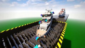 Experiments with Giant Shredder vs Minecraft | Teardown
