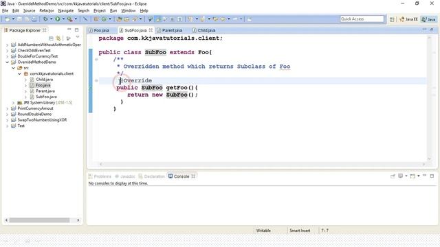 Can we override a method by using same method name and arguments but different return types in Java