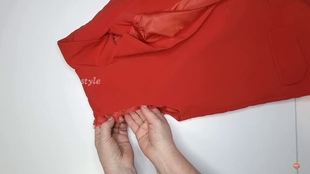 Как уменьшить плечо на куртке