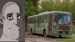 Московский автобус До и После, но это Нейросеть!