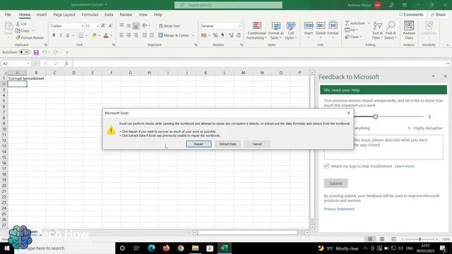 Microsoft Office 365: How to Fix a Corrupt Spreadsheet in Excel (Tech How: IT Support Videos) смотреть онлайн