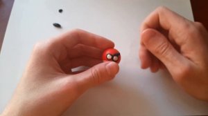 ЛЕПИМ ЭНГРИ БЕРДС из пластилина,ЛЕПКА птички,как лепить angry birds(Red)