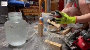 DIY - How To Make Water Container Holder Using Wood / Stand For Water Container