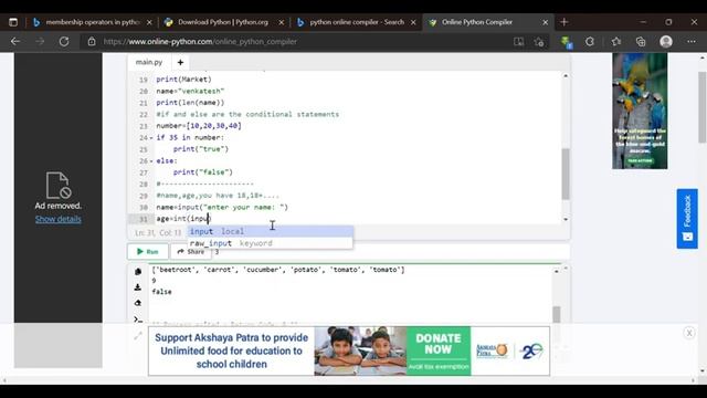 PROGRAMMING IN PYTHON PART-2! NEVER GIVE UP смотреть онлайн