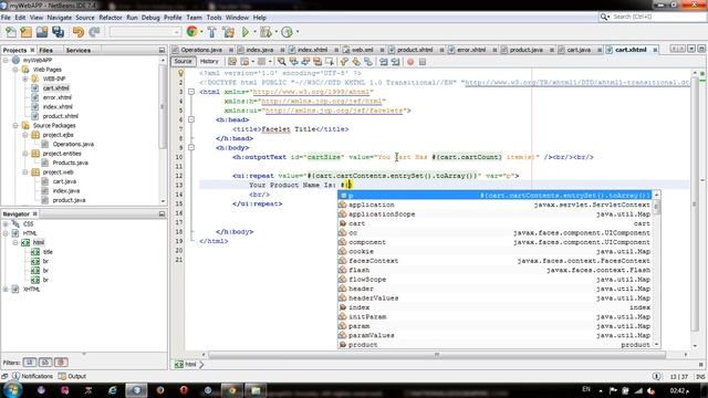 java create shopping cart using jsf and ejb part 2 смотреть онлайн