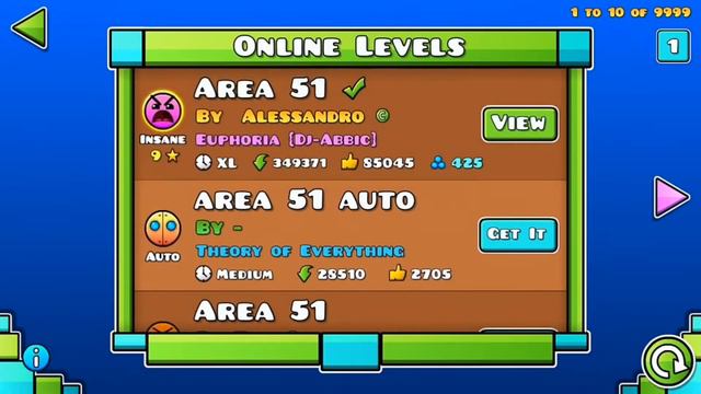 Топ 3 самых халявных уровней в Geometry Dash смотреть онлайн