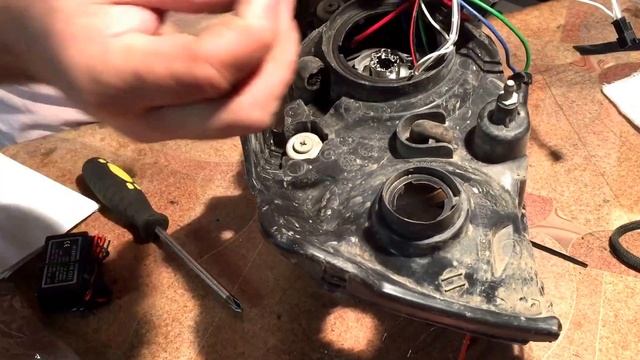 Установка Би-линз Hyundai Elantra смотреть онлайн