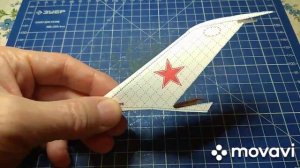 Как сделать модель самолёта/Миг-19 из бумаги и картона/Часть 11.