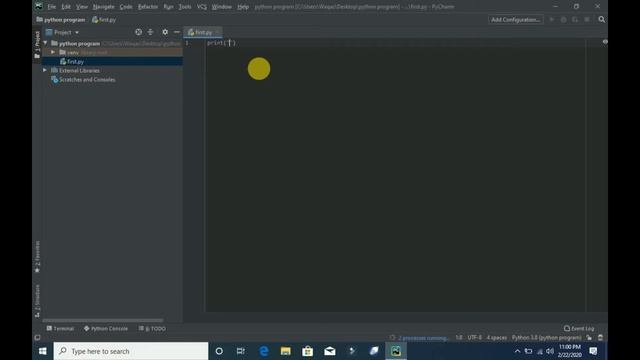 Python tutorial for beginners in Urdu | First program in python