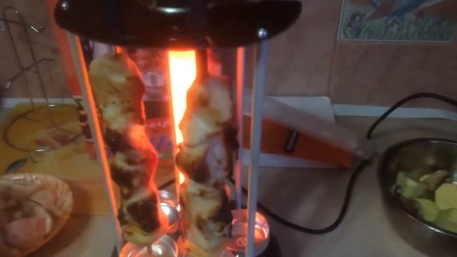 Электрошашлычница. Обзор, приготовление, первое впечатление. смотреть онлайн