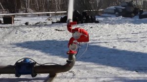 Демонстрация испытания лафетного ствола производства Пожтехспас