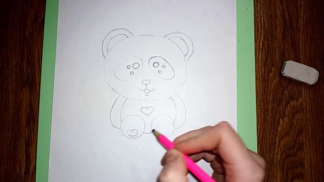 #2 Как нарисовать панду. Урок рисования. ПАНДА. смотреть онлайн
