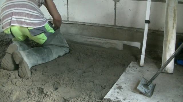 Бетонные полы ESTRICH в курятнике. смотреть онлайн