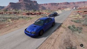 Догоняем КАБАНА НА СУБАРИКЕ│Погоня в BeamNG.drive