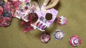 Цветы из мятой бумаги/ детские поделки/ идея для подарка