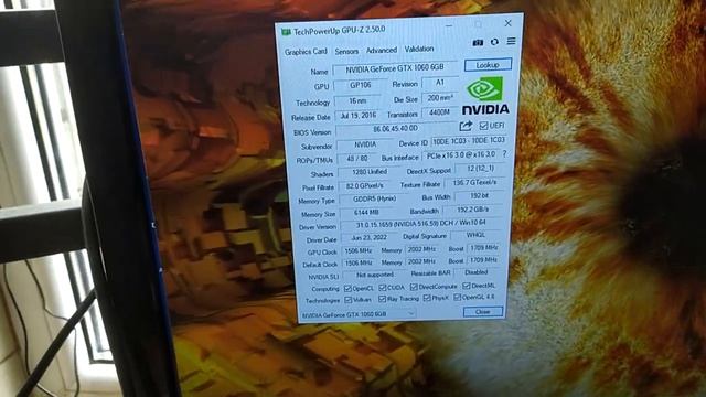 Palit GeForce GTX 1060 JetStream 6GB GDDR5 NE51060015J9-1060J ÁÓ