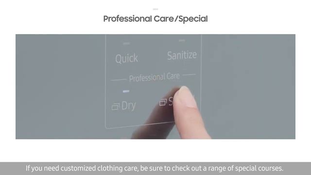 Samsung AirDresser: Using professional care смотреть онлайн