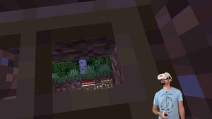 Первый раз в МАЙНКРАФТ ВИАР! Minecraft VR - НАЧАЛО!